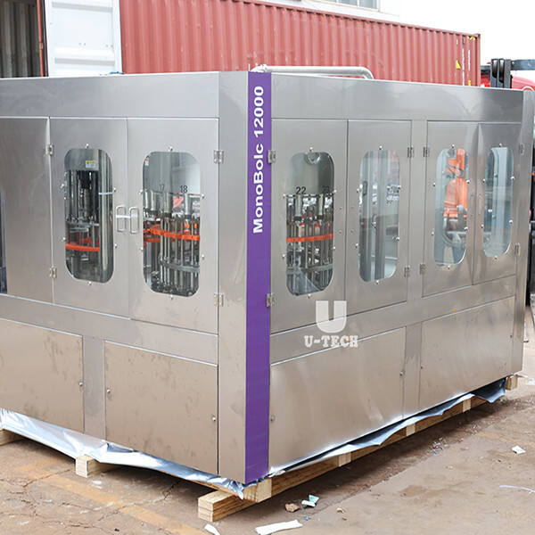 Get the perfect amount of water in your bottle quickly with an automatic filling machine.