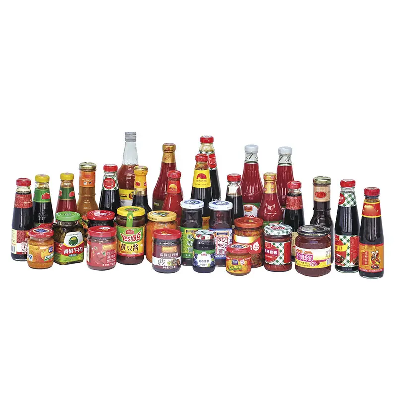 Complete production line plastic bottle tomato bbq chili fish tomato sauce filling and sealing packing machine guangzhou details