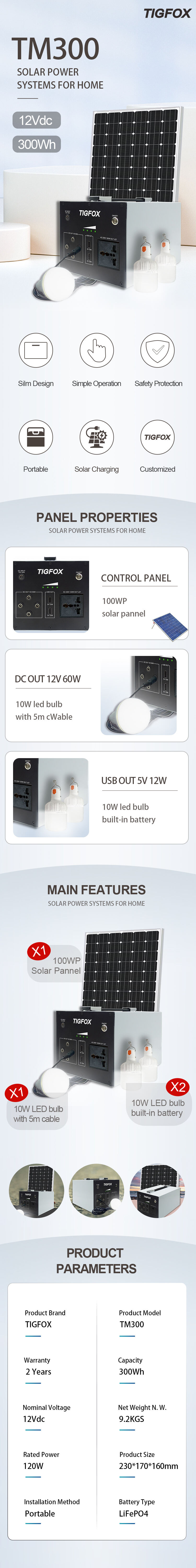 TIGFOX Wholesale small 320wh solar energy system all in one 100ah mini lifepo4 battery pack 3.2v for home energy storage details