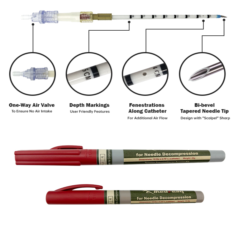 Pneumothorax Decompression Needle 10Ga详情