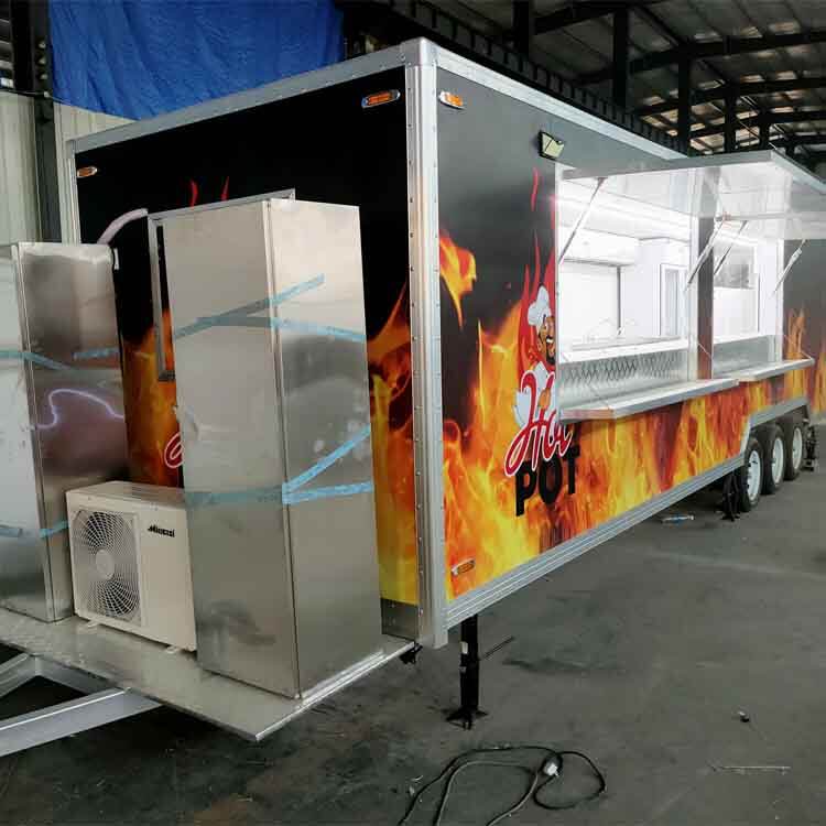 Ice Cream Snack Trailer Vending Carts Mobile Food Truck Or Trailer Food Trailer Camion Food Truck A Vendre factory