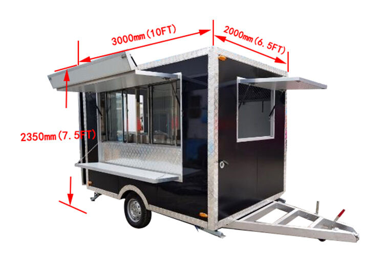 Affordable Mobile Bar Food Trailer Portable Trucks Trailers Ice Cream Carts with Inside Custom Equipment details