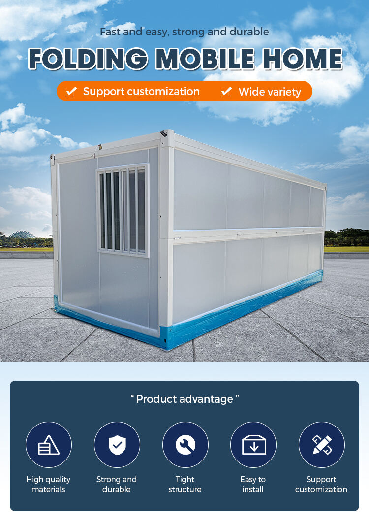 Eco-Friendly Metal Office Building Modular Folding Container Portable Office Cabin Rooms manufacture