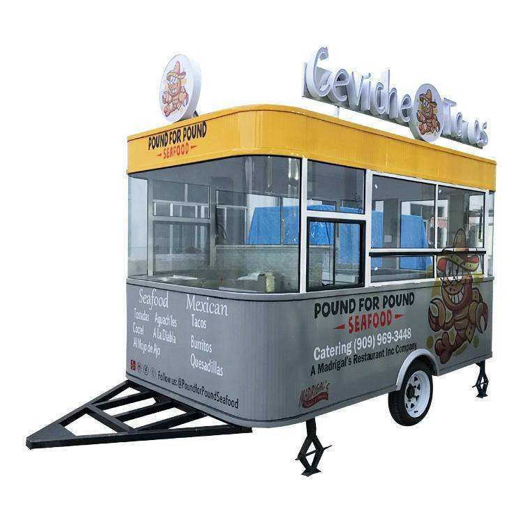 High quality airstream fast food trailer for sale factory