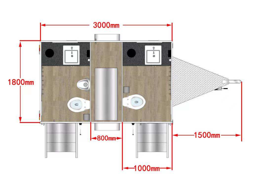 ADA Compliant Restroom Trailer Toilet Trailer Manufacturer manufacture