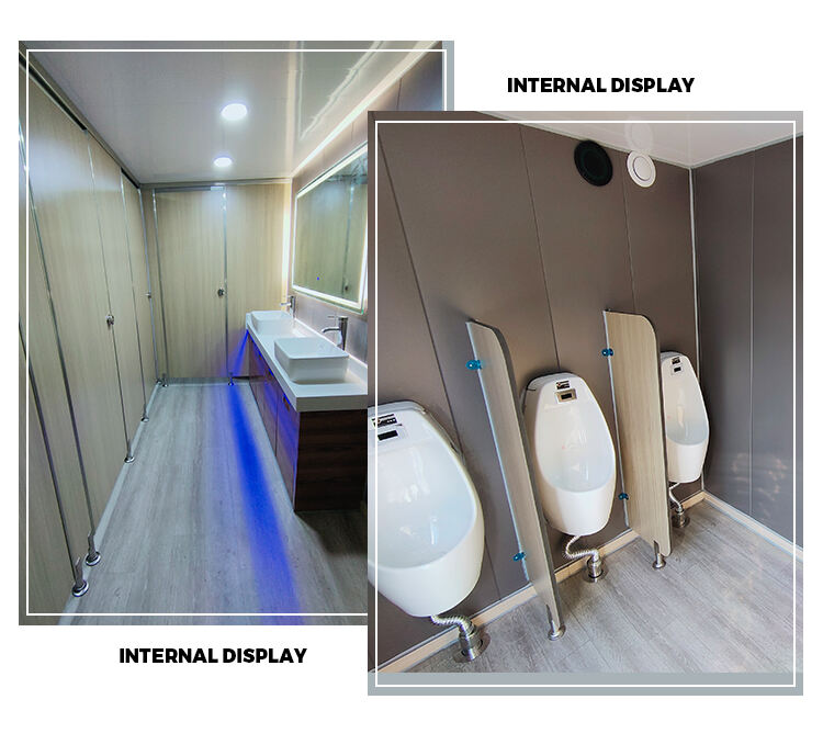 TUNE Mobile Movable Portable Toilet Trailer For Outdoor Expandable Container House Movable manufacture