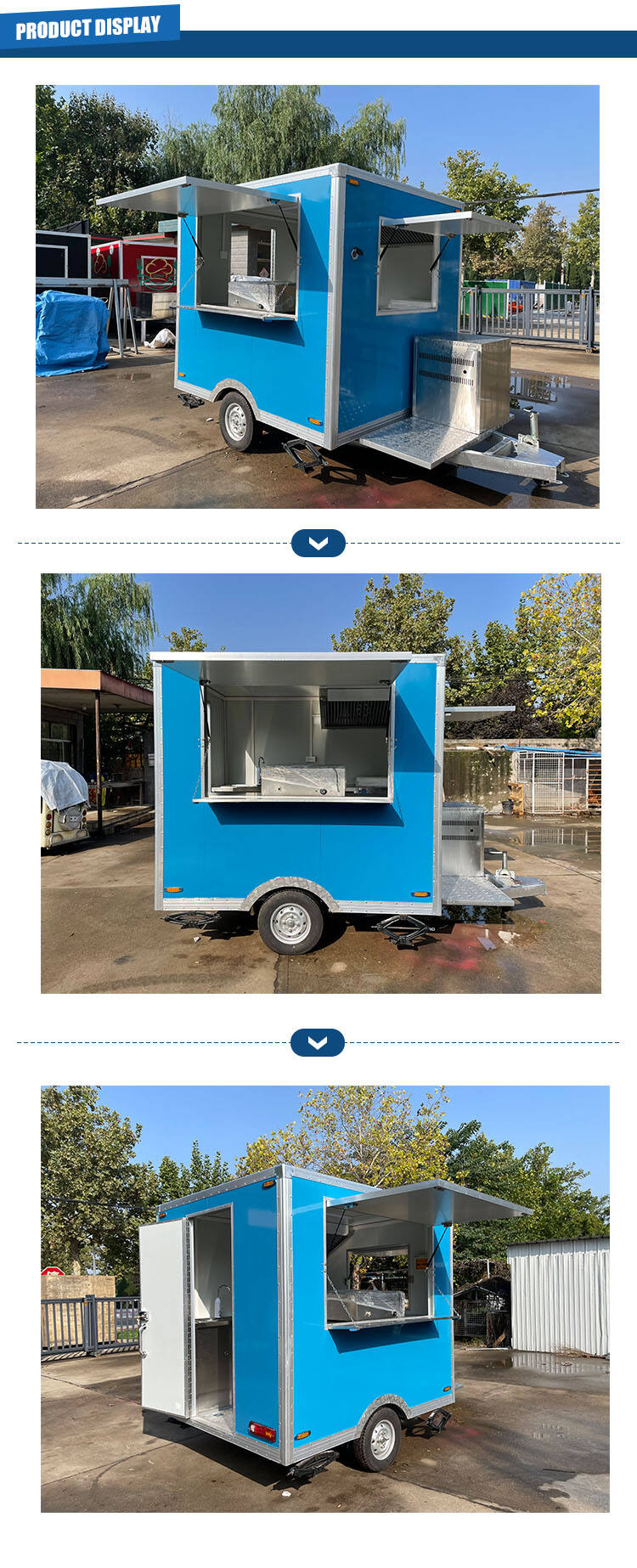 TUNE DOT Approved Mobile Food Truck Catering Street Food Trailer details