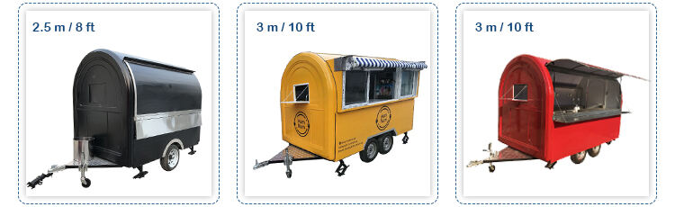 TUNE Mobile Kitchen Fast Food Trailer Food Truck Mobile Food Trailer With Wheel Ice Cream Cart supplier