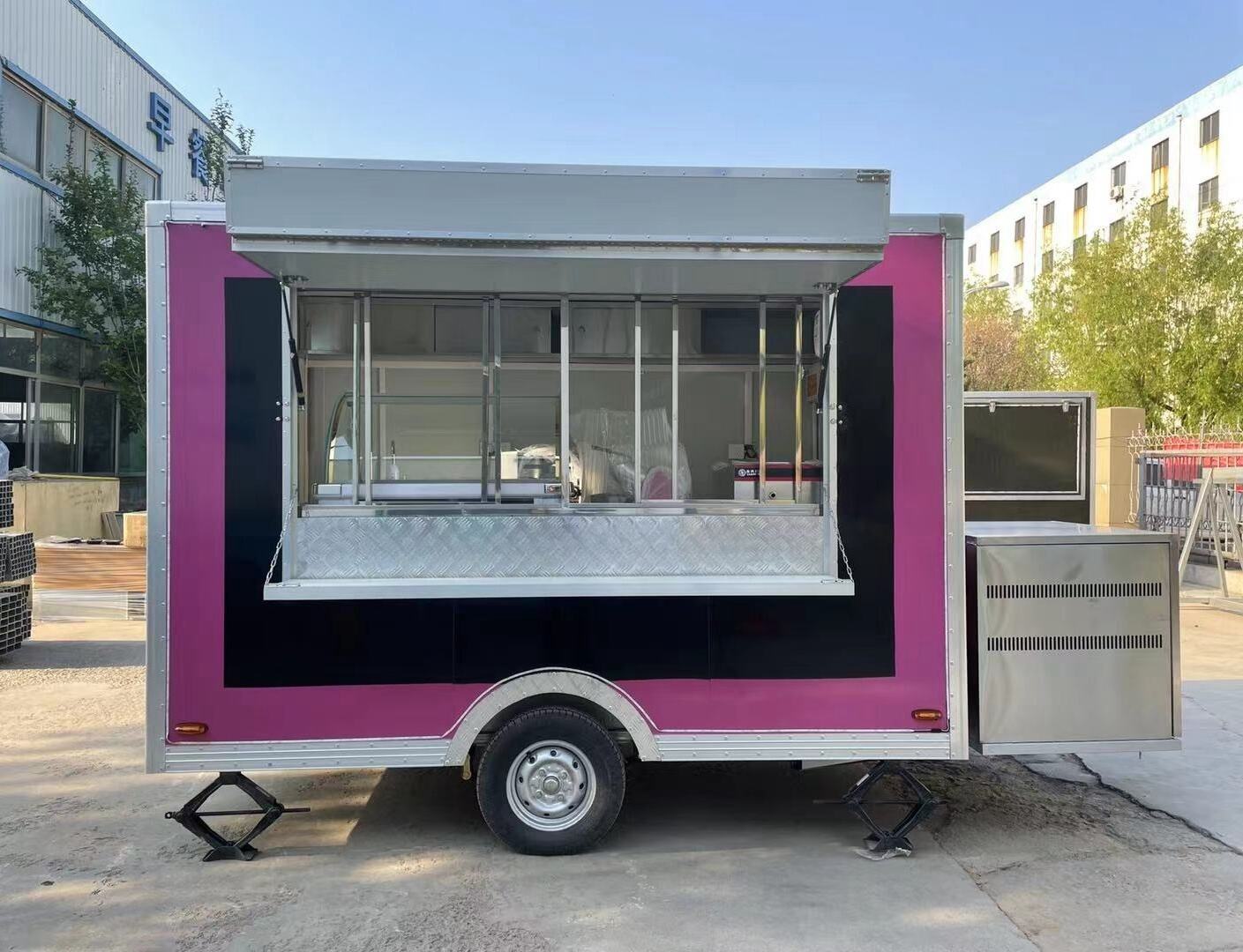 Affordable Mobile Bar Food Trailer Portable Trucks Trailers Ice Cream Carts with Inside Custom Equipment details