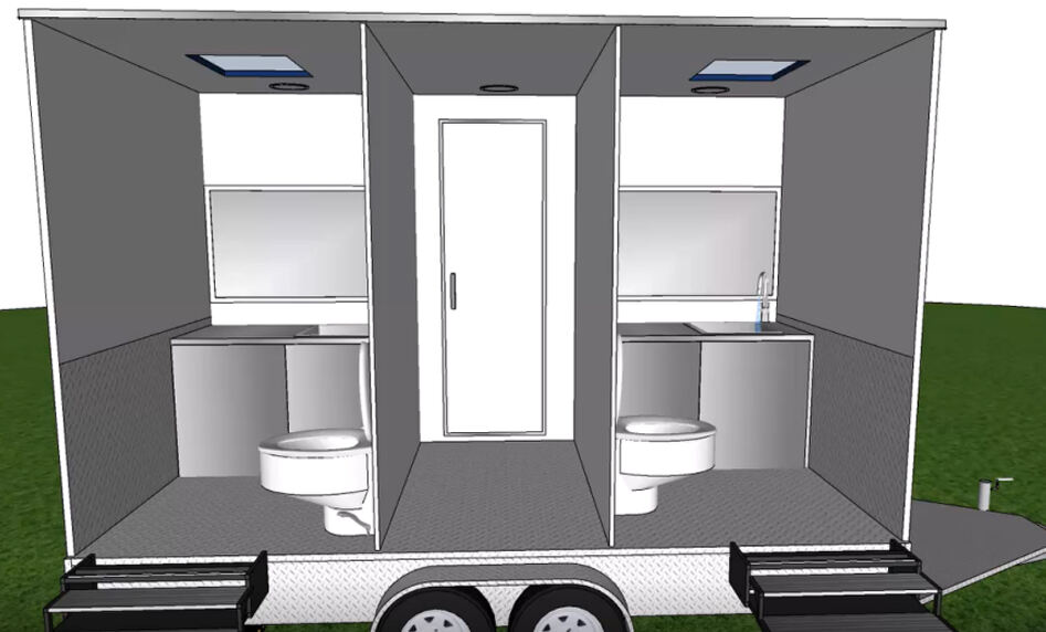 Portable Toilet And Shower Portable  Mobile Trailer Toilets With Trailer supplier