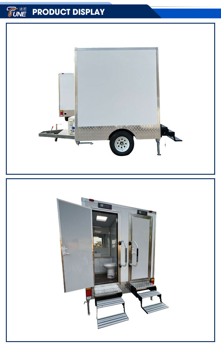 Portable Toilet And Shower Portable  Mobile Trailer Toilets With Trailer supplier