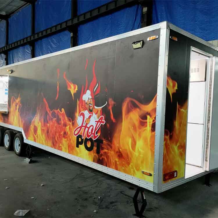 Ice Cream Snack Trailer Vending Carts Mobile Food Truck Or Trailer Food Trailer Camion Food Truck A Vendre manufacture