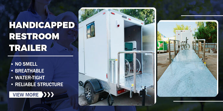 TUNE ADA Accessible Single Station Portable Restroom Trailer for the Disabled factory