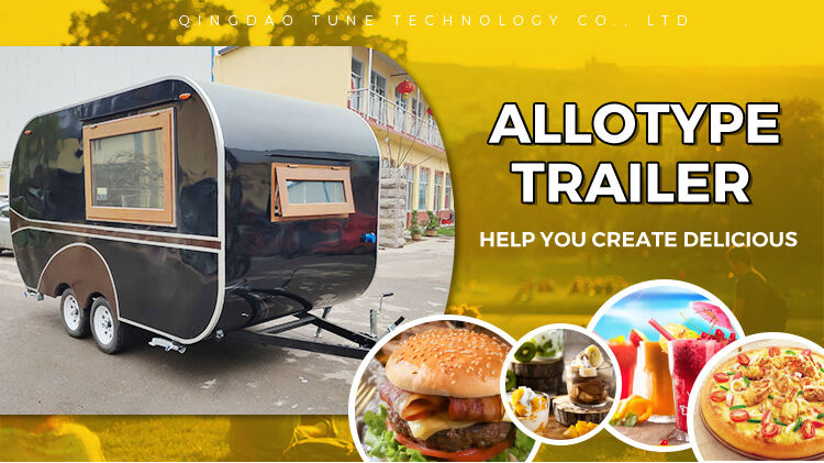 Tune Ship Shape Customize Mobile Food Trailer With Full equipment factory