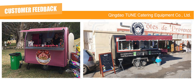 TUNE Top Quality Food Cart Mobile Hot Dog Food Trailers Mobile Food Trucks details