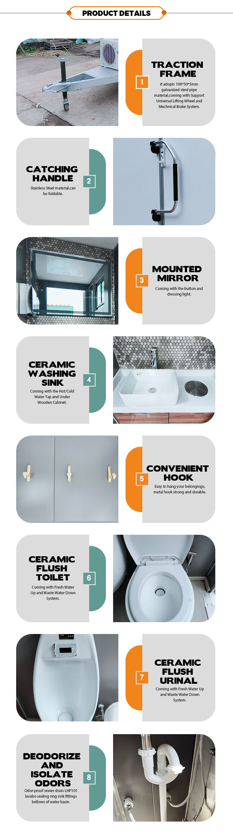 ADA Compliant Restroom Trailer Toilet Trailer Manufacturer details