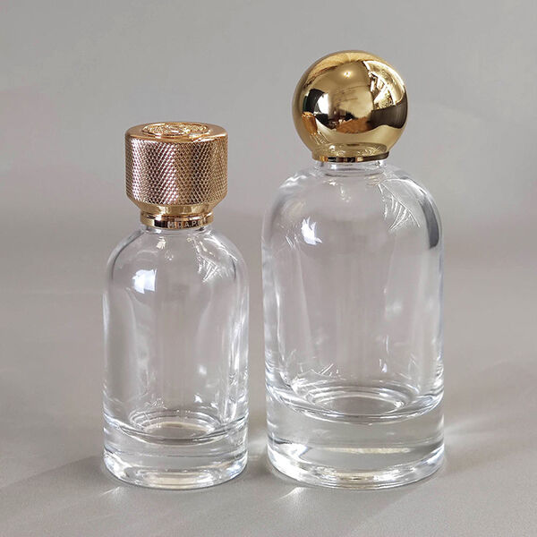 The gold perfume bottle