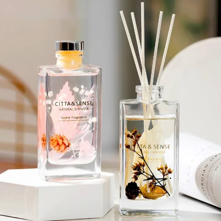 150ml Flat Square Reed Diffuser Bottle