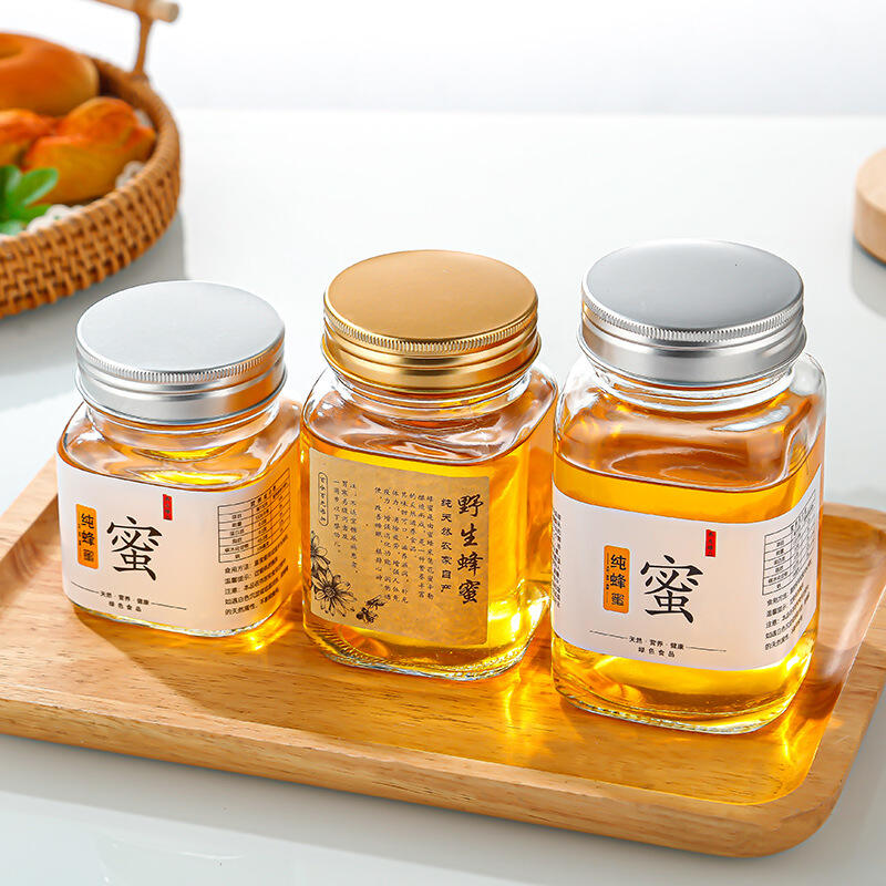 Square Honey Jar