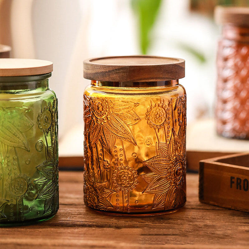 Embossed Storage Jar