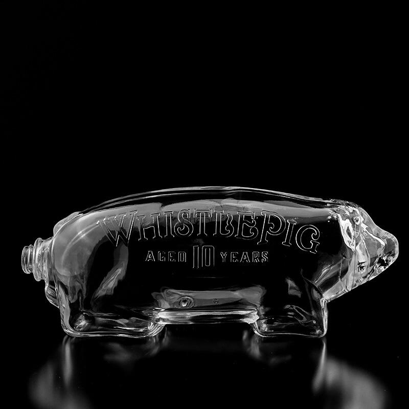 1L Shaped Whisky Glass Bottle