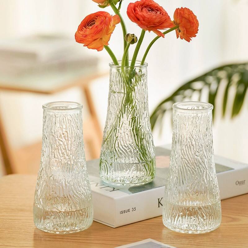 Vertical Wave Glass Vase