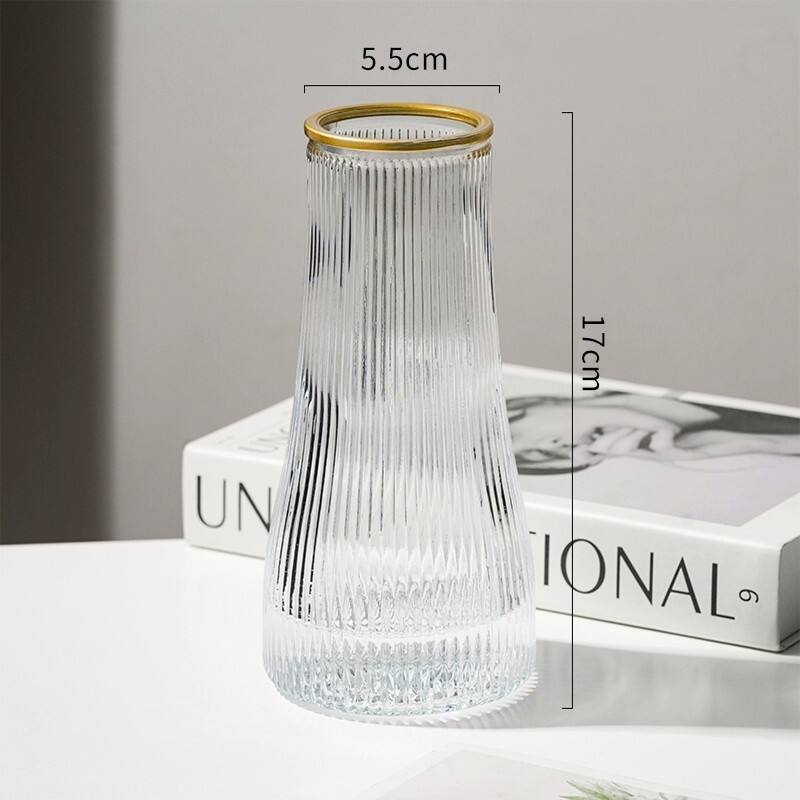 Vertical Wave Glass Vase