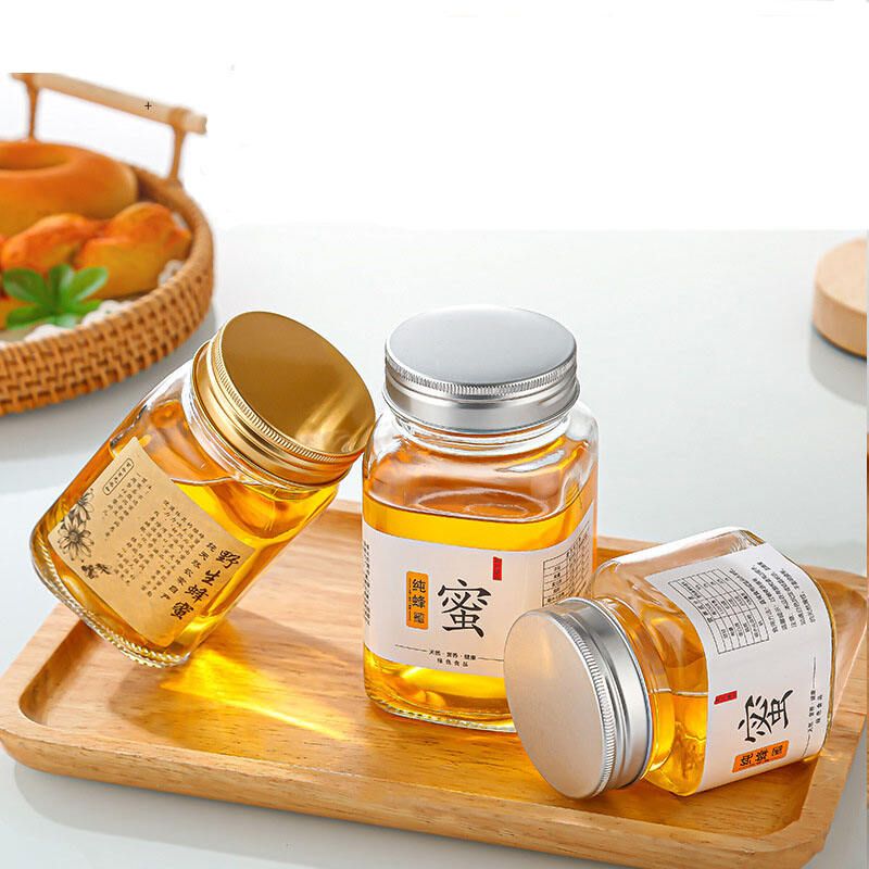 Square Honey Jar