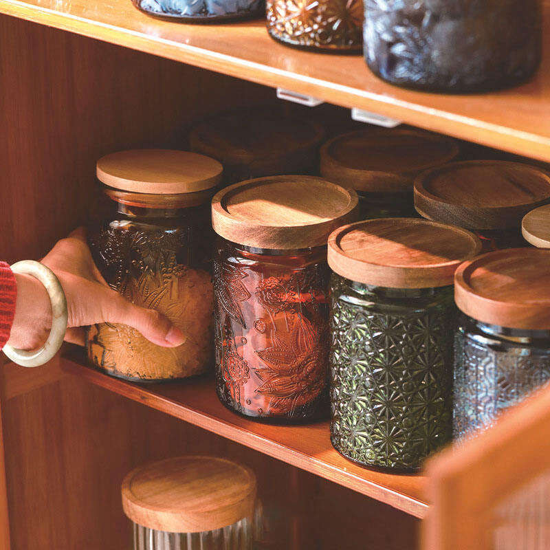 Embossed Storage Jar