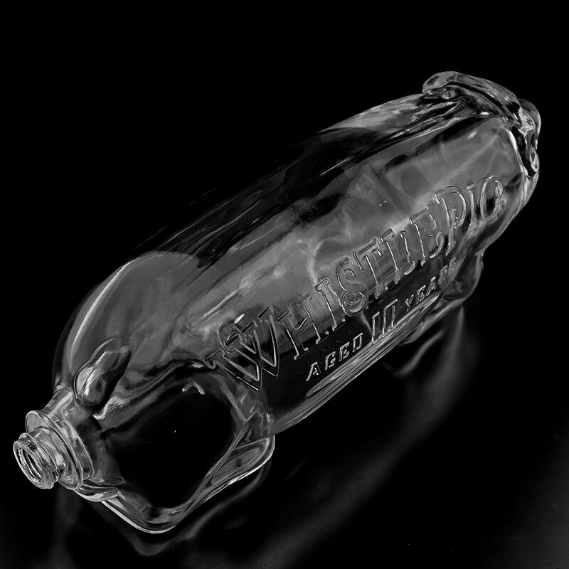 1L Shaped Whisky Glass Bottle