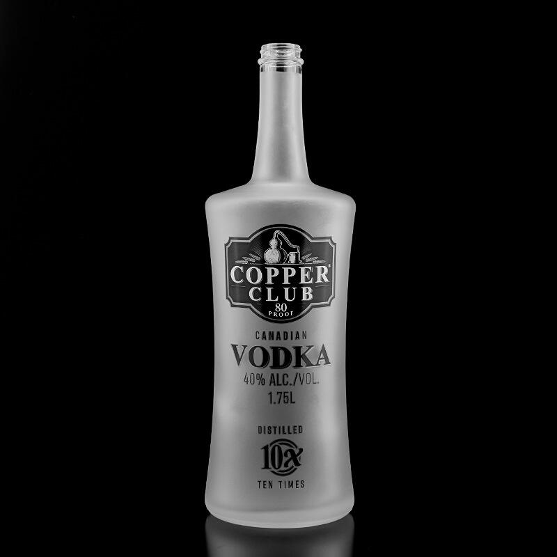 1750ml Vodka glass bottle