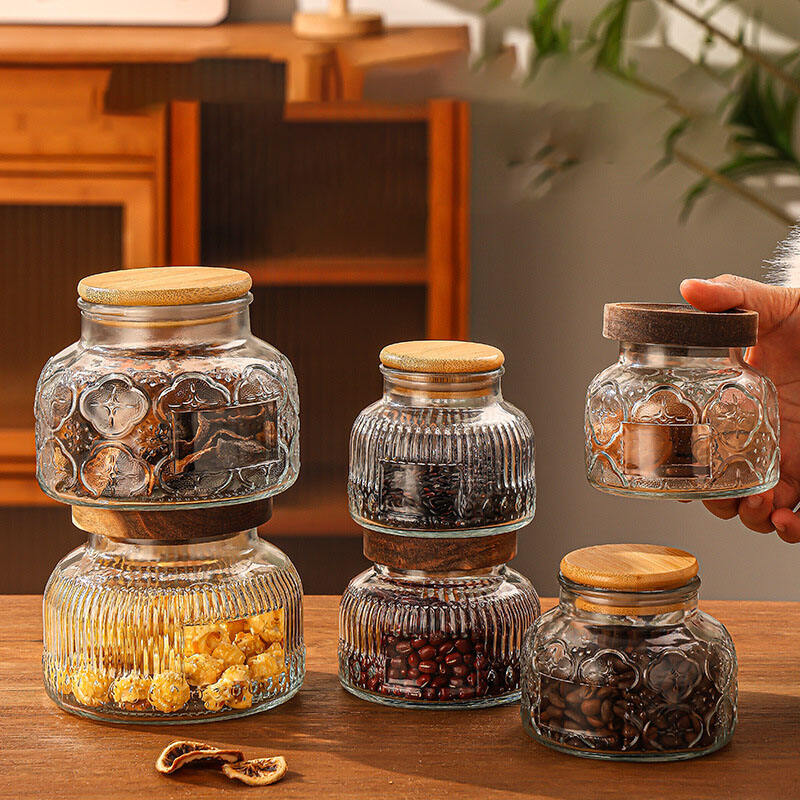Vintage Relief Storage Jar