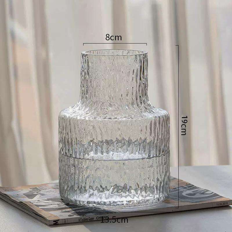 Large Glacier Cut Glass Vase