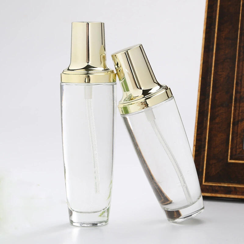Clear cosmetic set bottle
