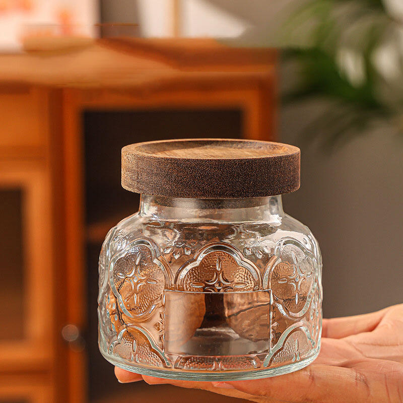Vintage Relief Storage Jar