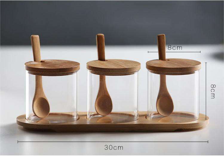 Borosilicate Seasoning bottle (3-piece set)