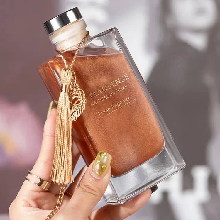 150ml Düz Kare Sahne Diffüzer Şisesi