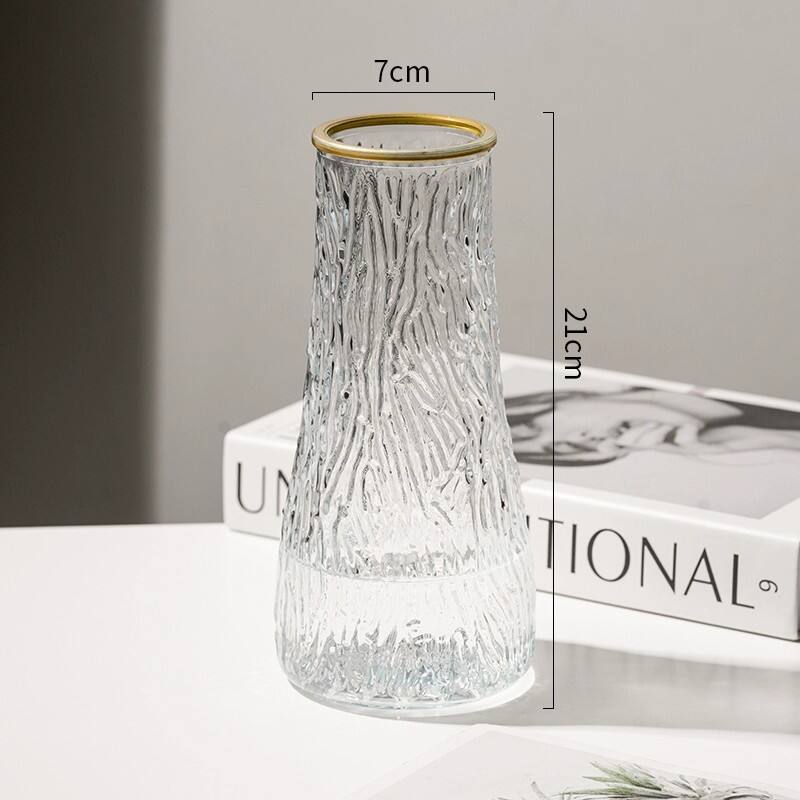 Vertical Wave Glass Vase