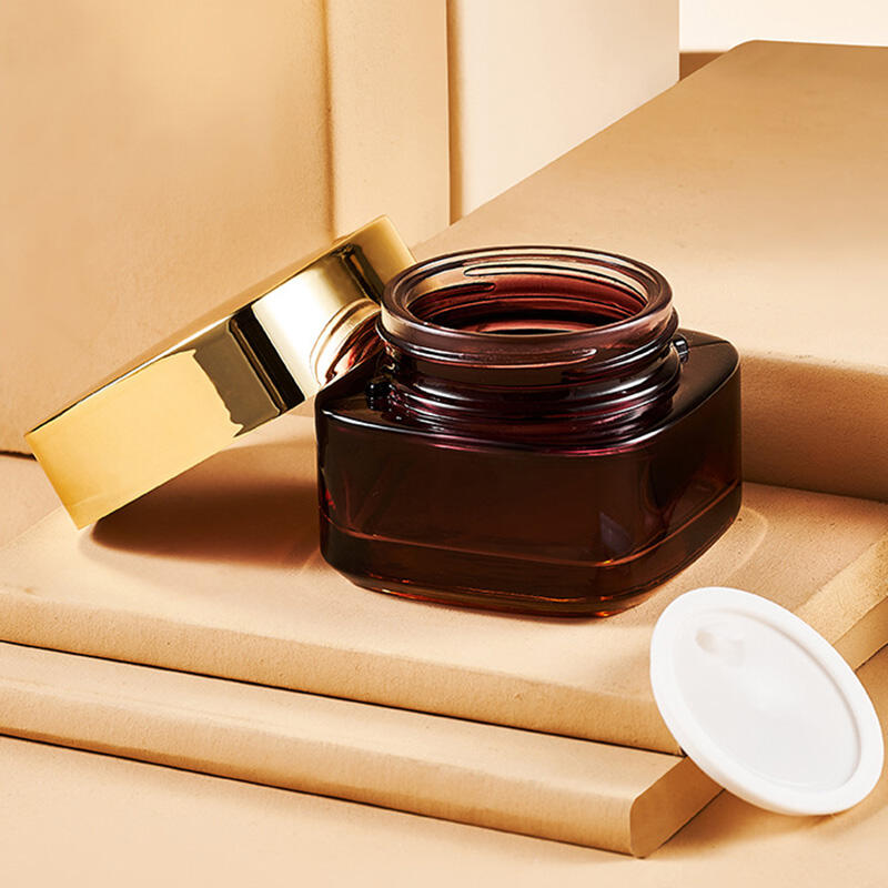 Hydrating lotion set glass bottle