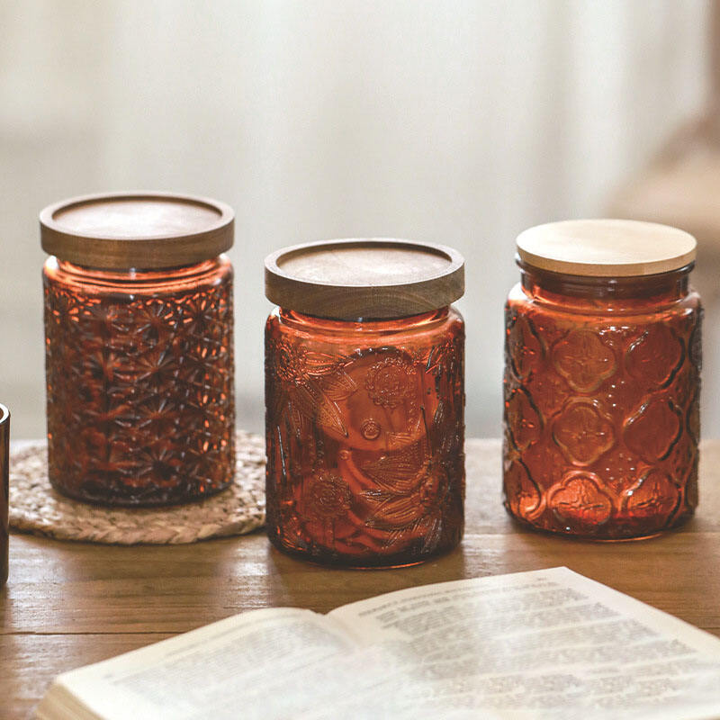 Embossed Storage Jar