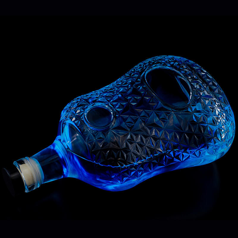 XO Glass wine bottle