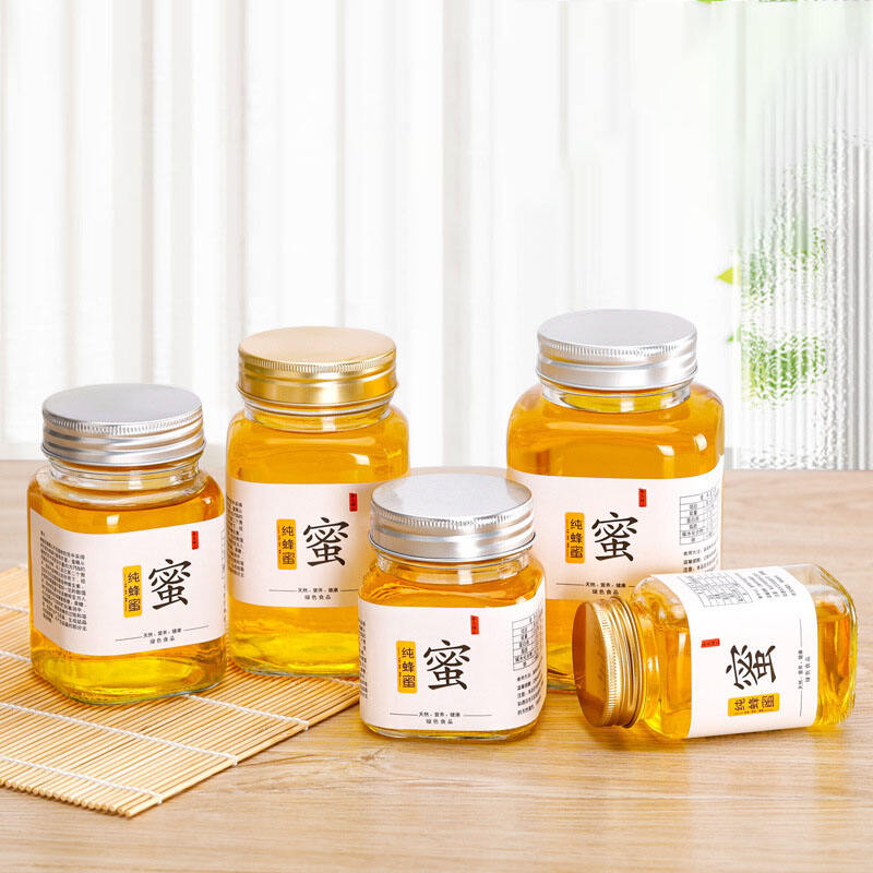 Square Honey Jar
