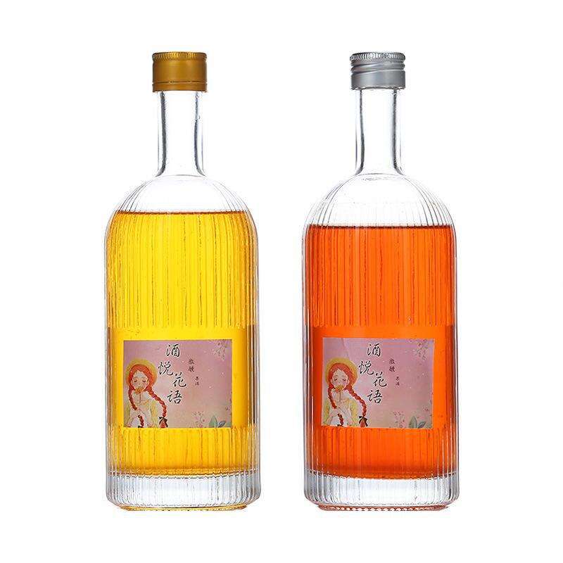 Screw cap glass bottle