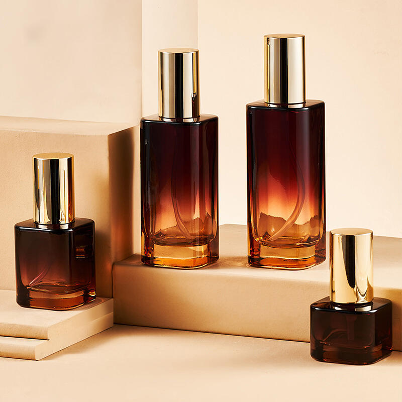 Hydrating lotion set glass bottle