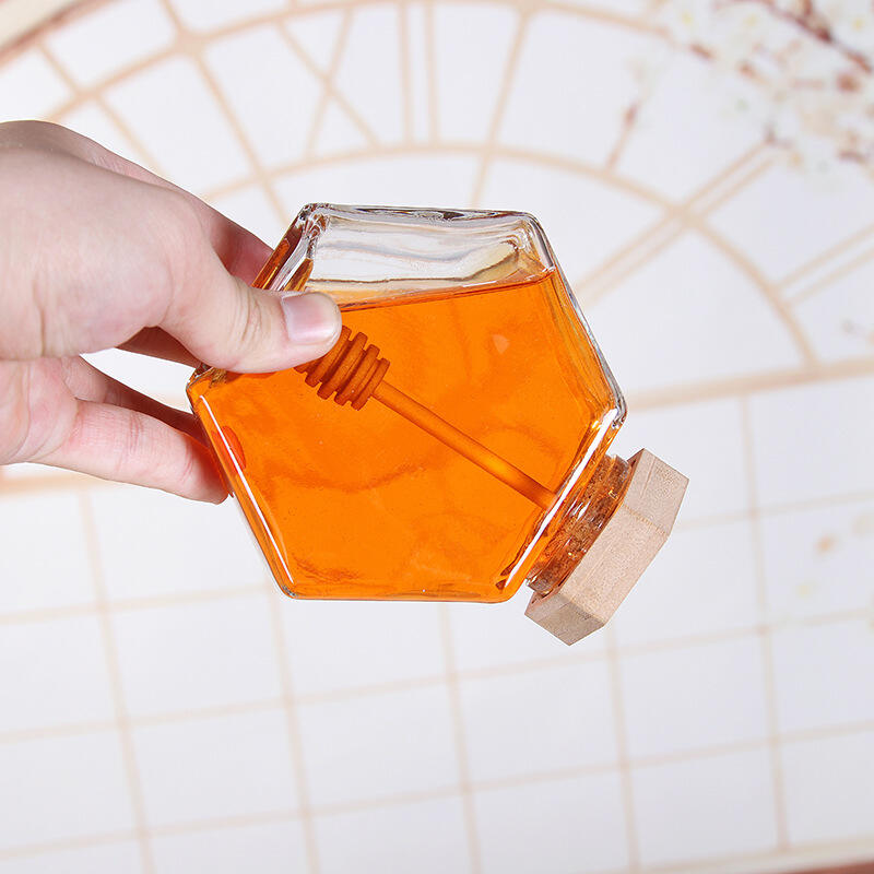 Honey Jar with Bamboo Lid