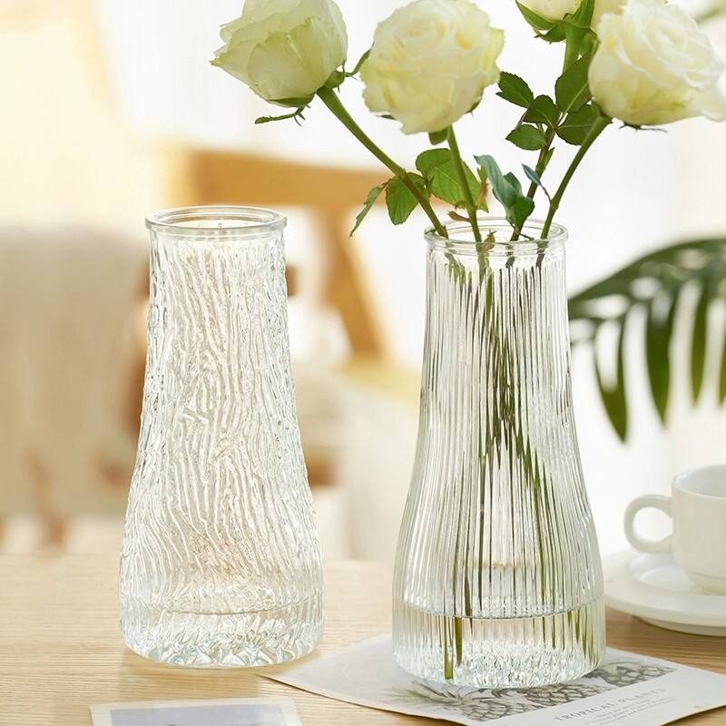 Vertical Wave Glass Vase