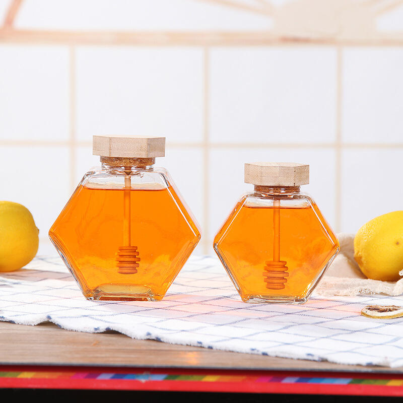 Honey Jar with Bamboo Lid
