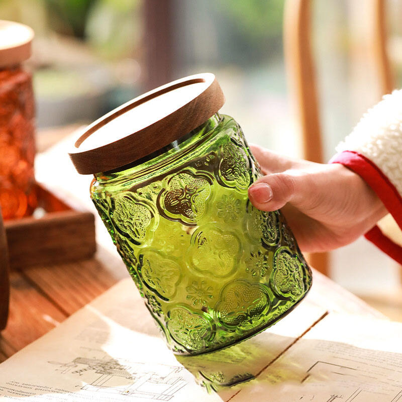 Embossed Storage Jar