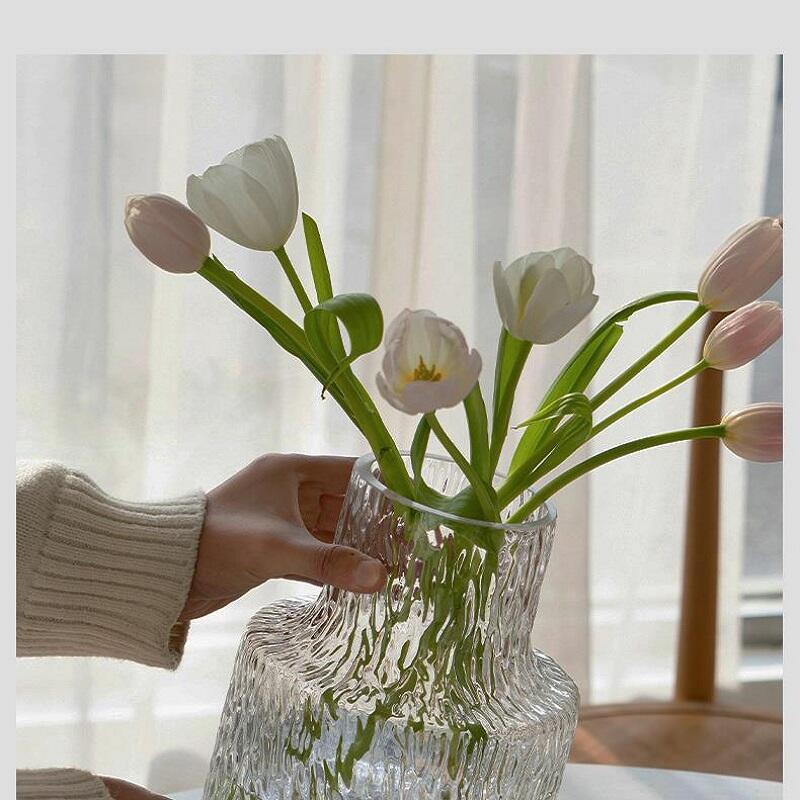 Large Glacier Cut Glass Vase