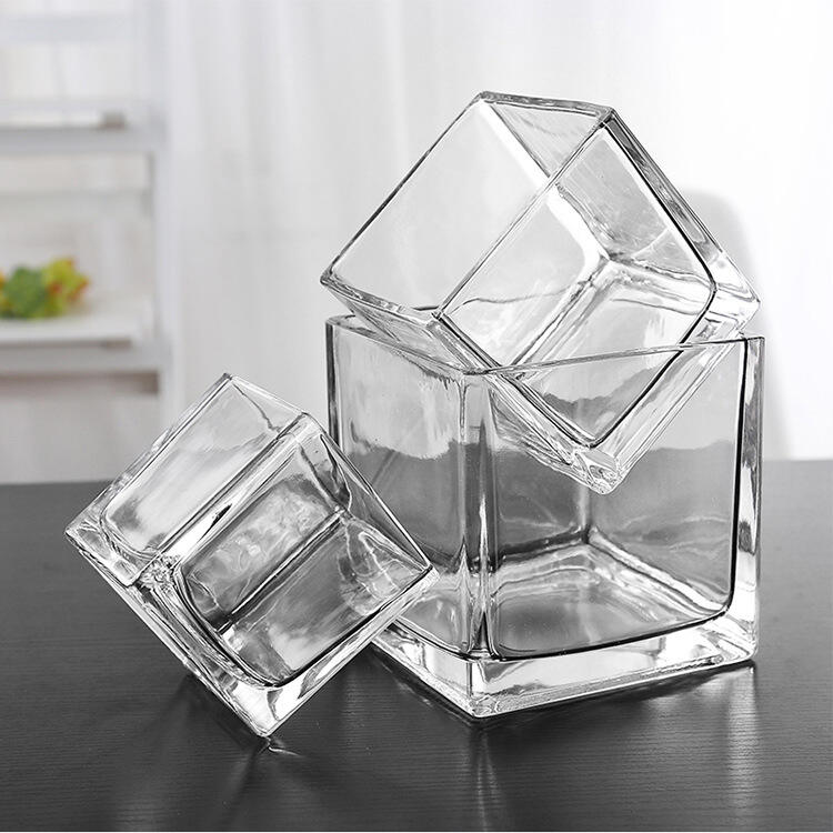 Square Glass Vase